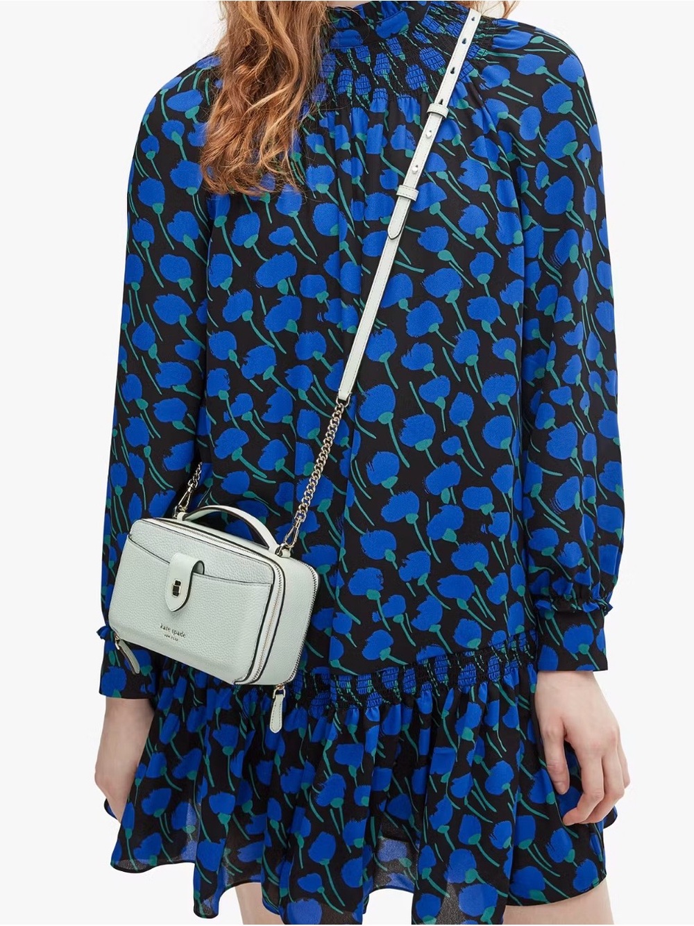 Kate Spade Essential Double zip Crossbody in Crystal Blue